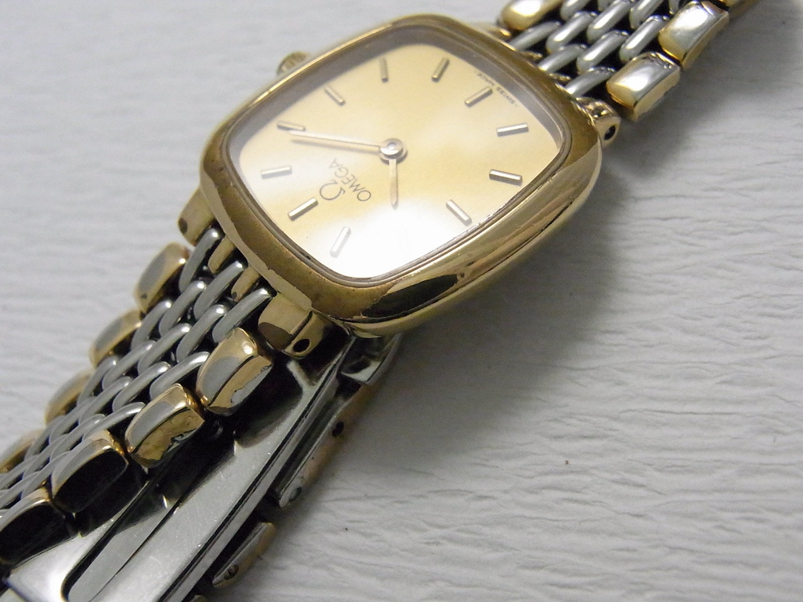 Used Omega deville Square combination watch (75) for sale Timepeaks