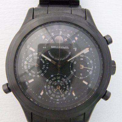 二手shellman grand complication 黑色 6771-t016367ta手表(hk$366)