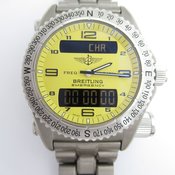 Breitling Emergency 2 zwarte wijzerplaat kwarts 51mm titanium | HushHush.com